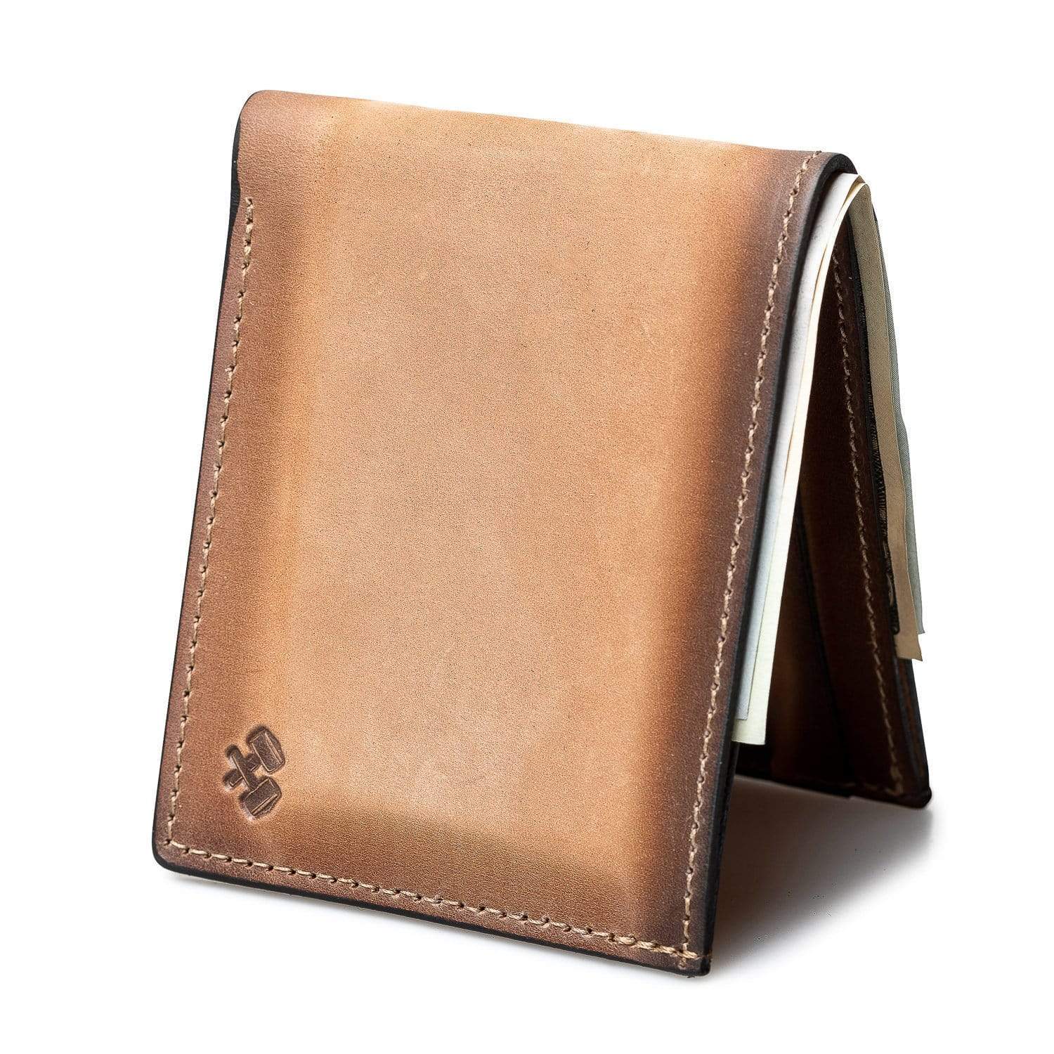 Main Street Forge Wallet Charred Oak Bifold Leather Wallet For Men | Made in USA | Men's Bifold Wallets | American Made 816895021903
