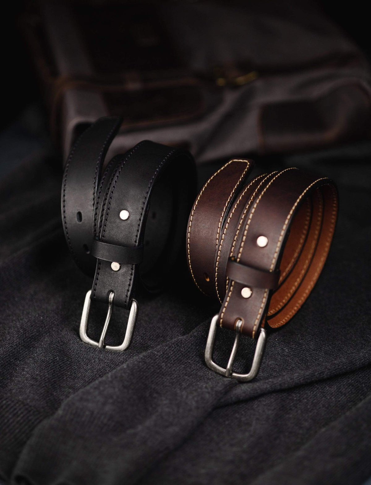 Main Street Forge Belt The Executive Leather 1.25 Inch Dress Belt | Made in USA | Full Grain Leather | Lifetime Warranty