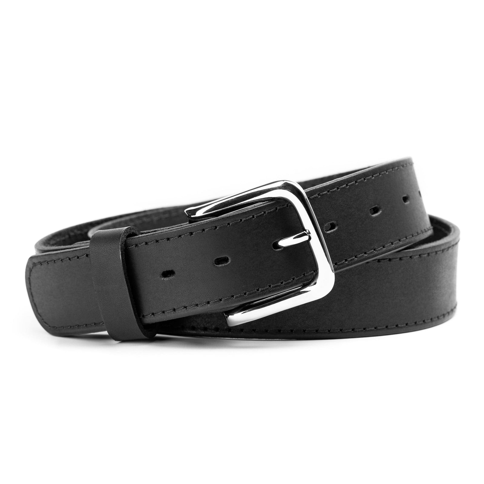 Main Street Forge Belt Pant Size 30 (Belt Size 32) / Midnight Black The Foreman Leather Belt | Made in USA | Full Grain Leather | Men's Belt | 1.5 Inch Width 816895024799