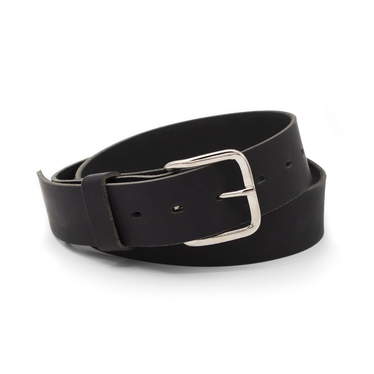 Main Street Forge Belt 32 / Journeyman Black The Journeyman Leather Belt | Made in USA | Full Grain Leather Mens Belt 816895021767